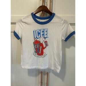 ICEE brand cropped tee women’s medium soda top 
Casual